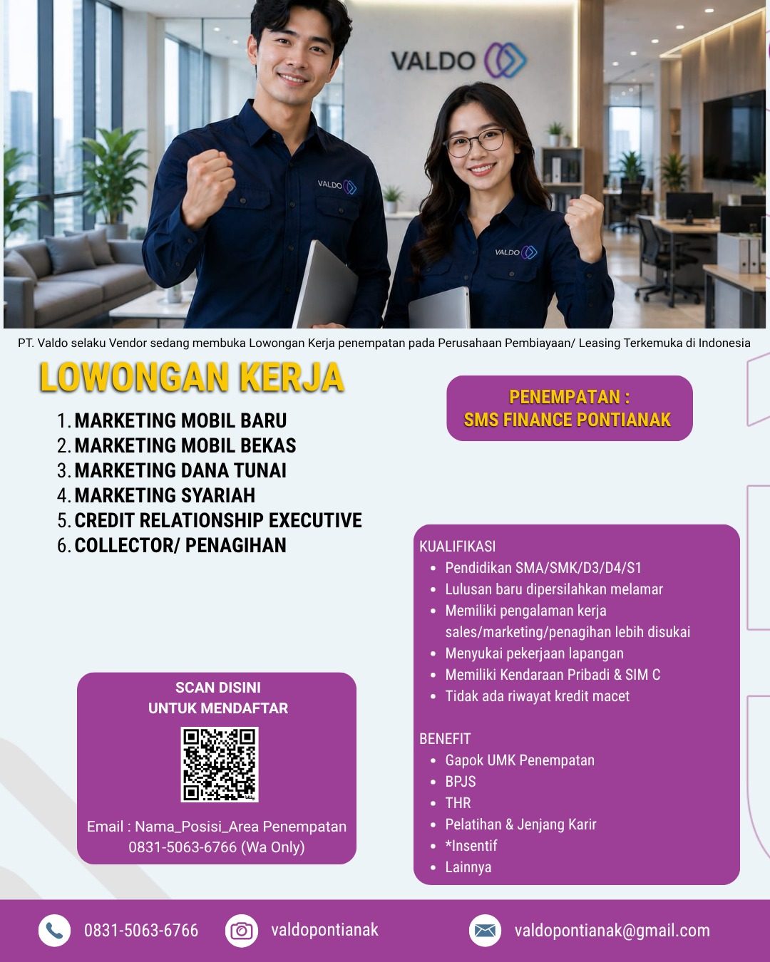 Flyer asli lowongan Collector / Penagihan